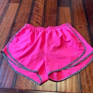 Hot pink nike shorts
